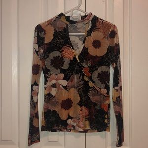 Velvet Choker Neck Top